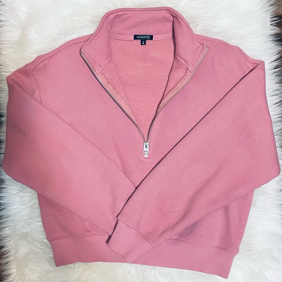 Dynamite| Half Zip Sweatshirt - Picture 2 of 3